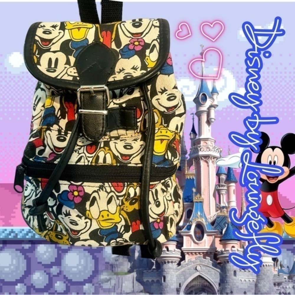 Walt Disney Mini Backpack in great condition *Mickey & Friends* Vintage*